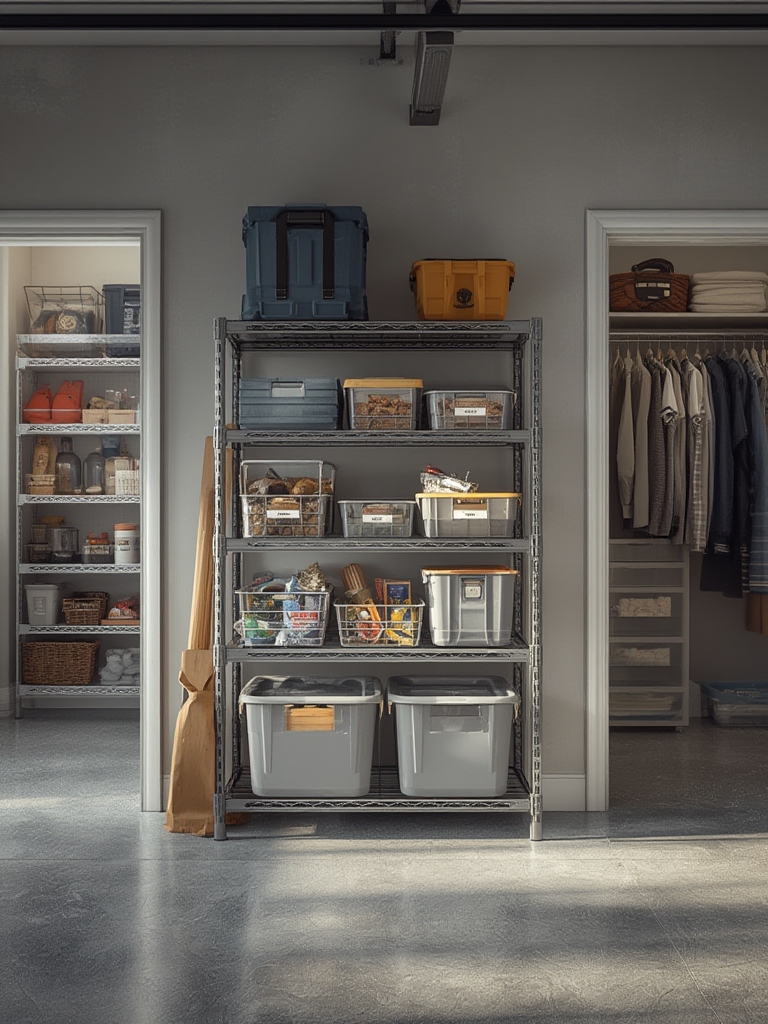 plastic shelves in action