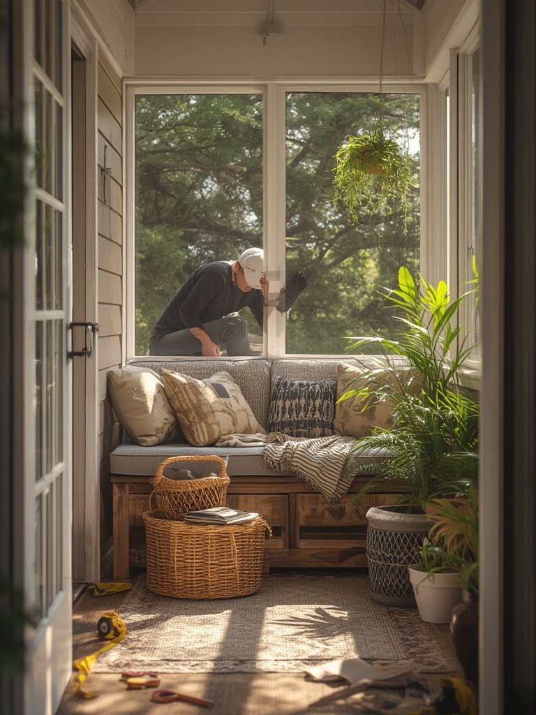 small screened-in porch ideas - Illustration 2