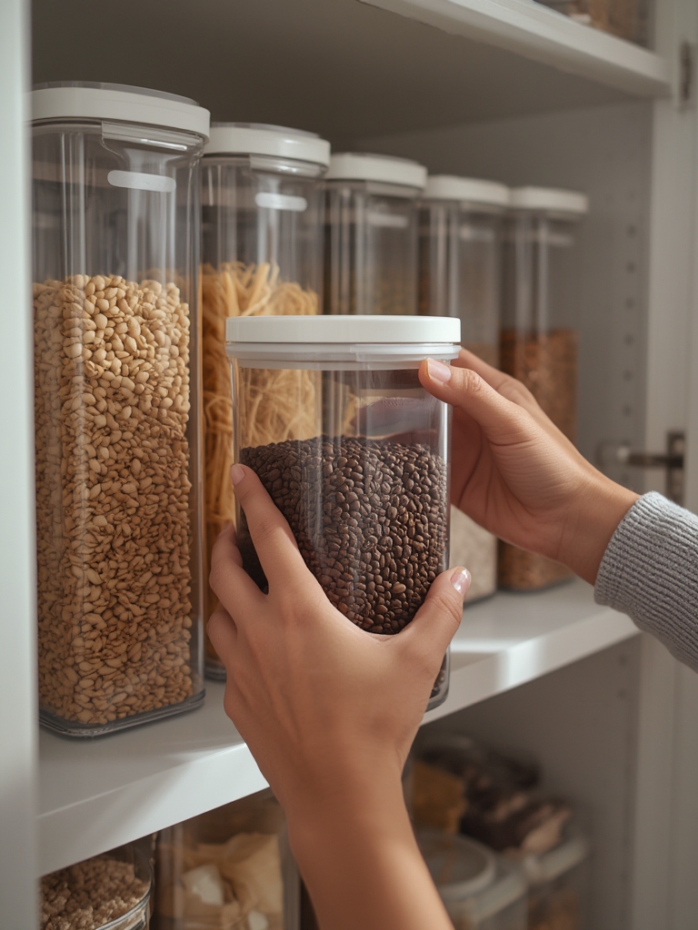 airtight container in action