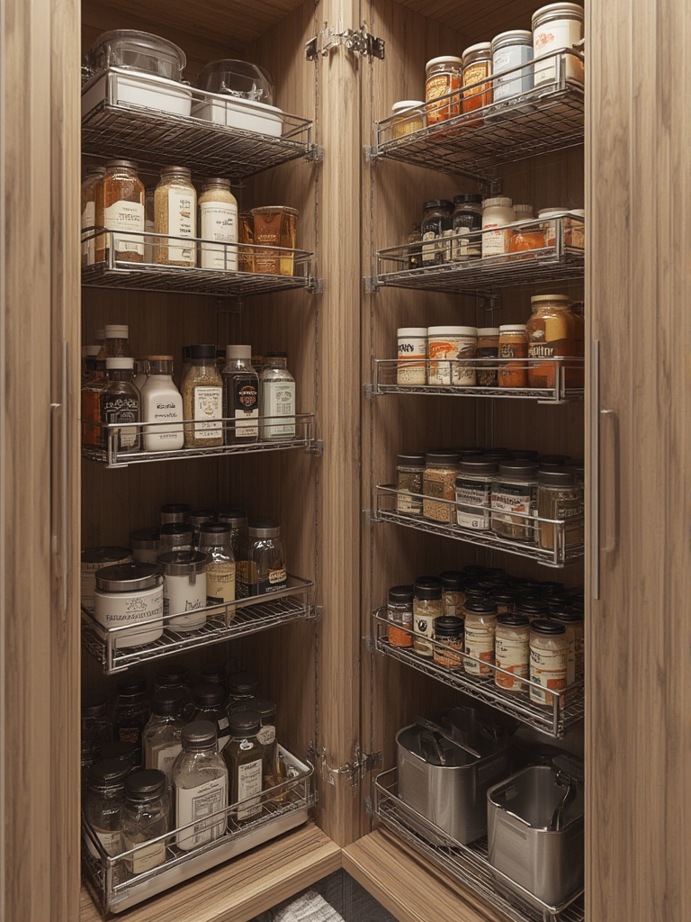 cabinet organizer in action