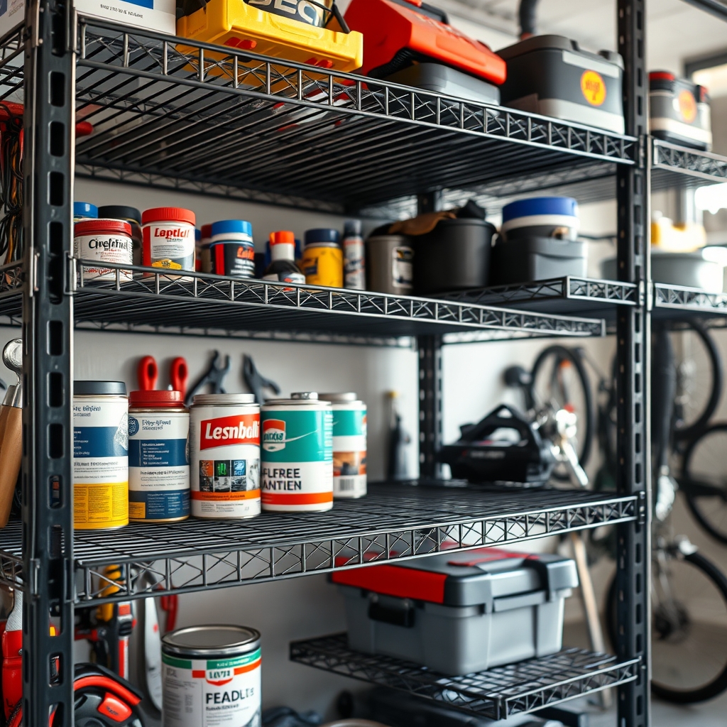 wire shelving in action