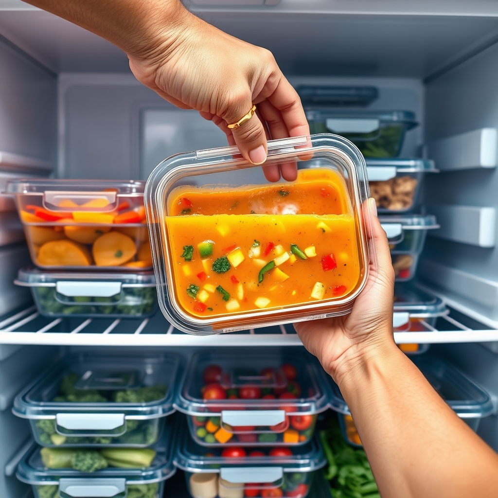 deli containers in action