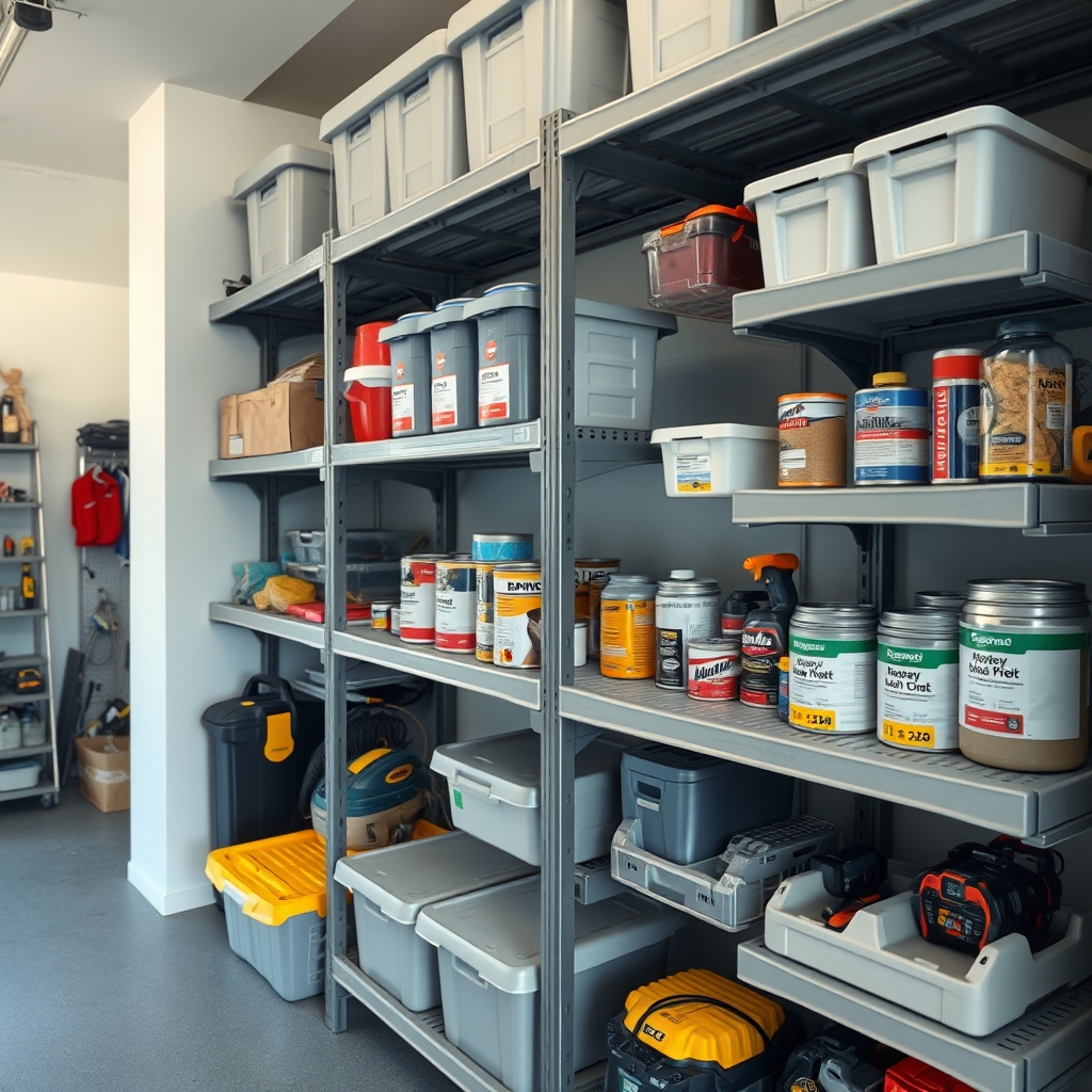 plastic shelves in action