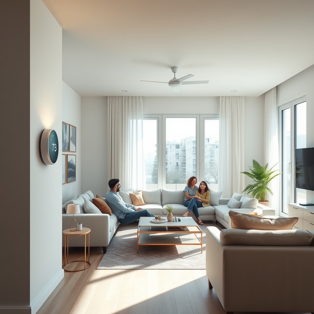 smart thermostat product view