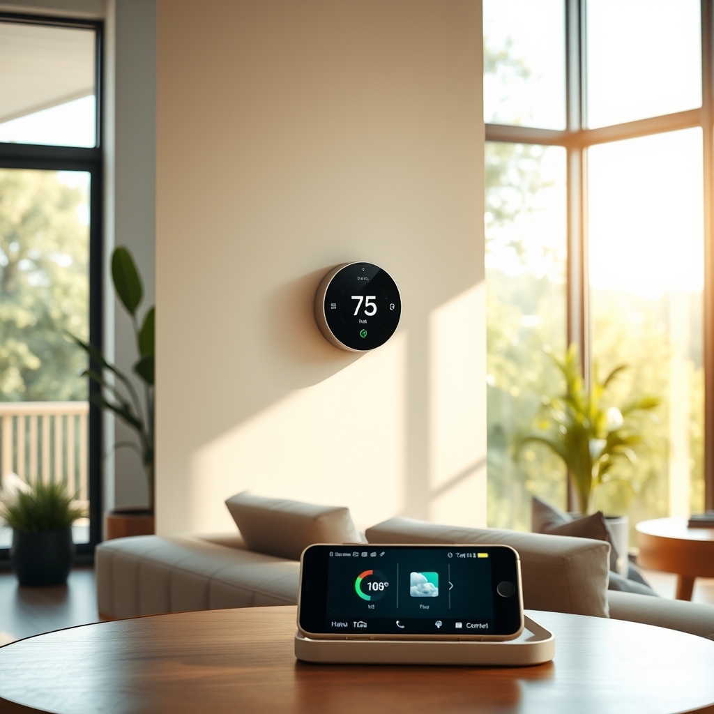 smart thermostat product view